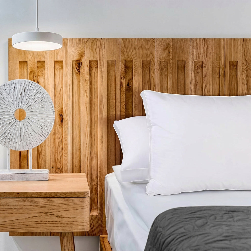 Hotel Quality Down Alternative Gusseted Cooling Pillows for Side, Back & Stomach Sleepers, White