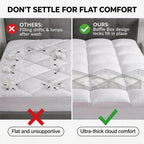 1000GSM Mattress Topper, Mattress Pad, Thick Mattress Topper, Luxury Mattress Topper