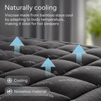Cloud-Soft Bamboo Cooling Mattress Pad - 360° Snug Fit & Ultra Breathable