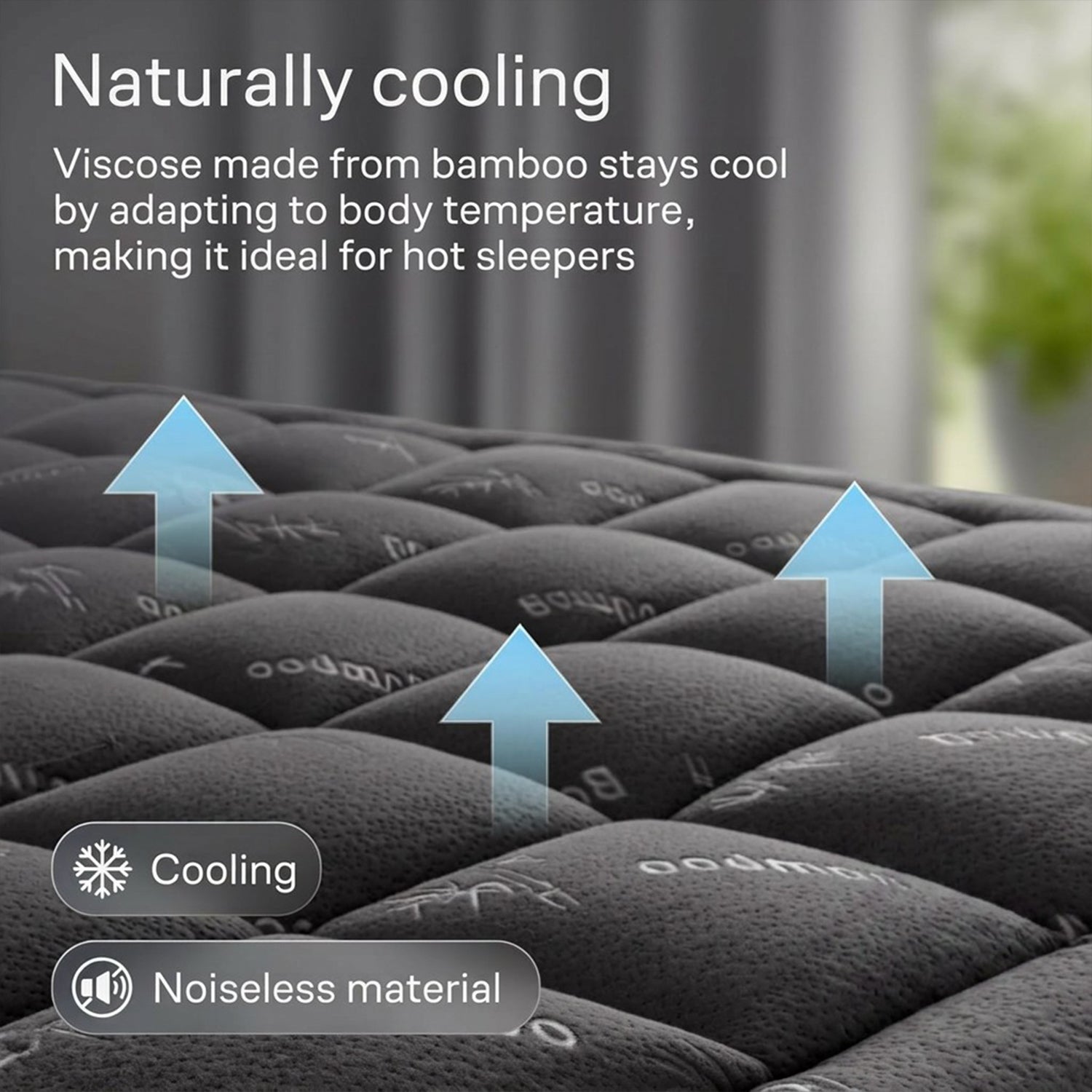 Cloud-Soft Bamboo Cooling Mattress Pad - 360° Snug Fit & Ultra Breathable