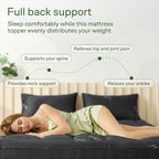 Cloud-Soft Bamboo Cooling Mattress Pad - 360° Snug Fit & Ultra Breathable