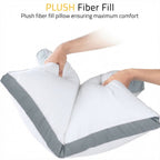 Hotel Quality Down Alternative Gusseted Cooling Pillows for Side, Back & Stomach Sleepers