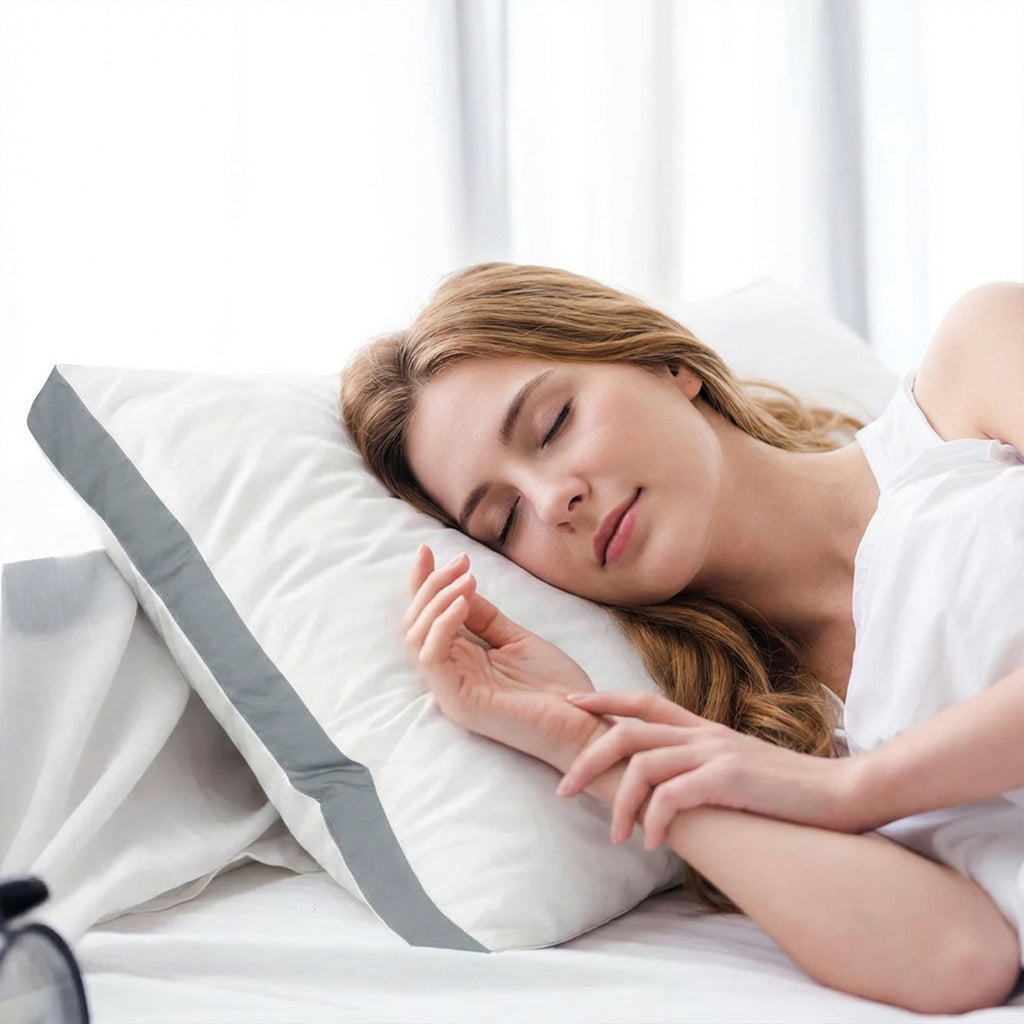 Hotel Quality Down Alternative Gusseted Cooling Pillows for Side, Back & Stomach Sleepers