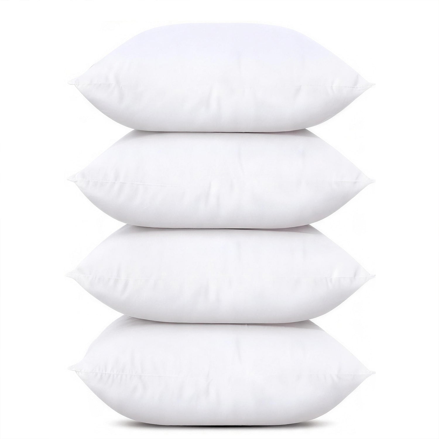 18x18 Inch Throw Pillow Inserts Set of 1, White Down Alternative Fluffy Decorative Pillow Inserts for Couch, Sofa, Bed, Indoor & Outdoor Use