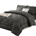 Diamond Wave Quilted Comforter Set — Ultra-Soft Brushed Microfiber, All-Season Warmth, Anti-Shift Stitching