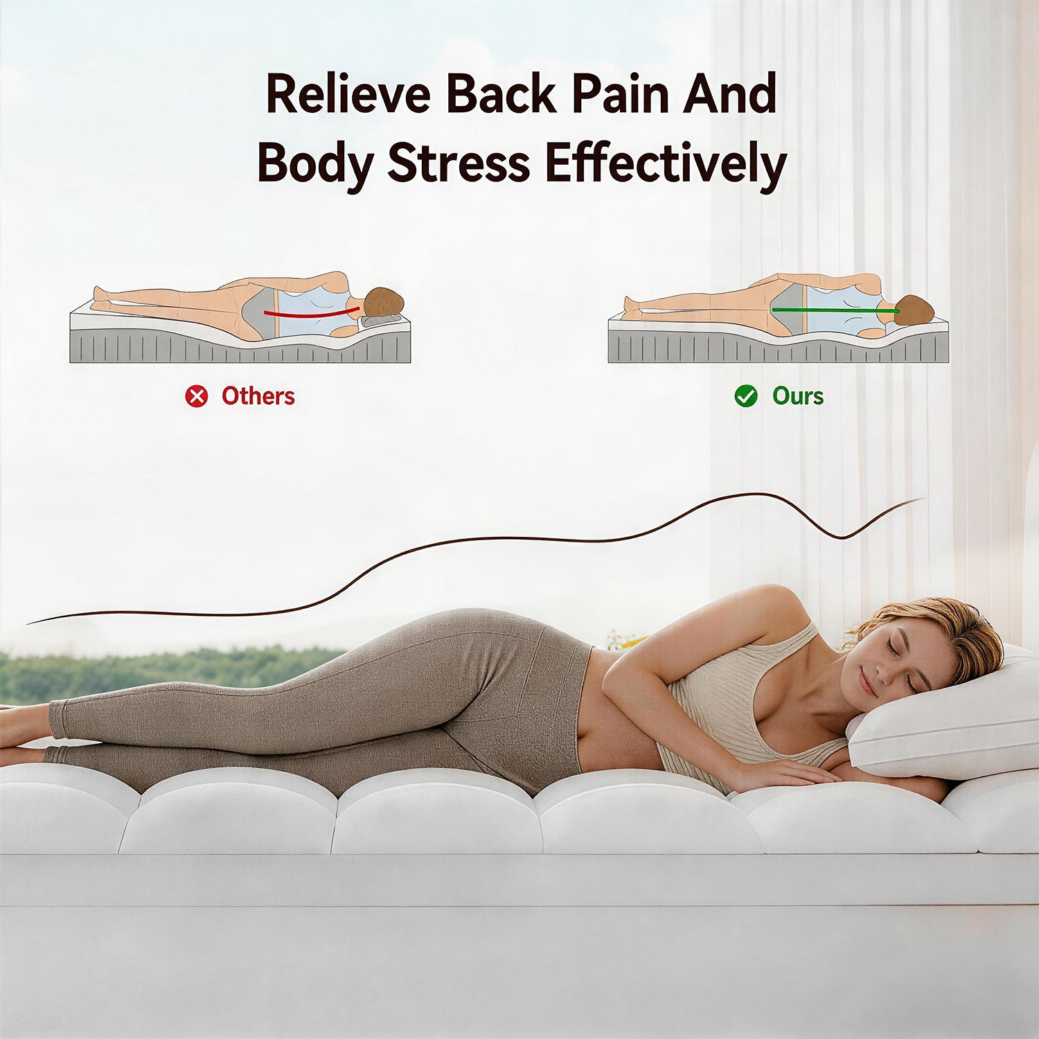 1000GSM Mattress Topper, Mattress Pad, Thick Mattress Topper, Luxury Mattress Topper