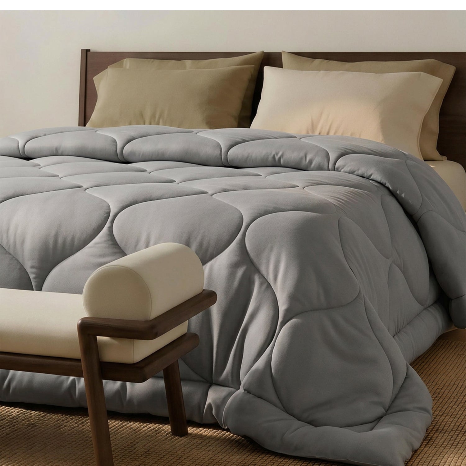 Cooling Lyocell Eucalyptus Comforter, All Season & Winter Weight Hypoallergenic Duvet Insert with Recycled Fill for Hot Sleepers, Multi Size Available
