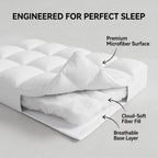 1000GSM Mattress Topper, Mattress Pad, Thick Mattress Topper, Luxury Mattress Topper