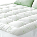 1000GSM Extra Thick Mattress Topper Manufacturer Cloud-Soft Bamboo Cooling Mattress Pad - 360° Snug Fit & Ultra Breathable